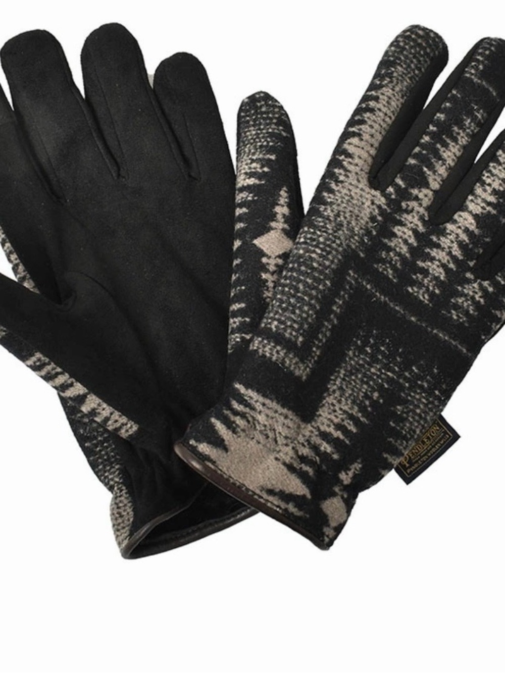 These are Pendleton PDW men's gloves in black with a jacquard pattern LOOKING!